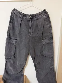 グレー カーゴパンツ 4ポケット