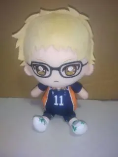 ハイキュー!!月島 蛍ぬいぐるみ/約18×10×7㎝/中古品