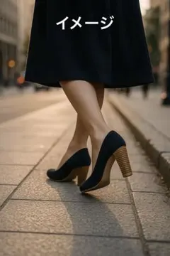 ダイアナ　JANA ブラック スエード調 ハイヒール