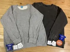 Good On グッドオン ラグランクルースウェット2枚セット　サイズXL