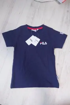タグつき　新品 FILA キッズ Tシャツ ネイビー　110