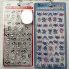 【正規品】 スティッチ 101匹わんちゃん ボンボンドロップシール　ミニ