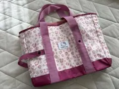 アベイル ハローキティ 保冷買い物かごバッグ ヒョウ柄 キティ 買い物バッグ
