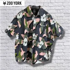 ZOO YORK アロハシャツ 半袖 花柄 XLサイズのサムネイル