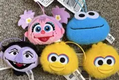 セサミストリート おともだちフェイスマスコット 4個