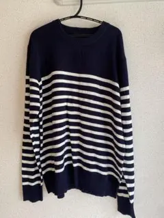 AZUL by moussy ストライプニット