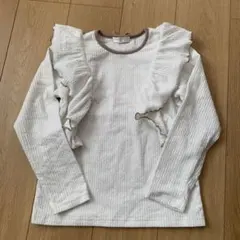 RETRO GIRL miniフリル長袖カットソー ホワイト