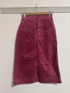 【未使用に近い】UNIQLO コーデュロイ タイトスカート 58cm ピンク