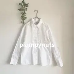 plumpynuts プランピーナッツ　バックフリル　シアーチェック　ブラウスのサムネイル
