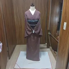 正絹　浜ちりめん　小紋のサムネイル
