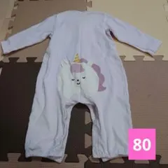 【80美品】アカチャンホンポ おしりアニマルロンパース ペガサス