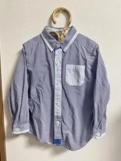 familiar 長袖シャツ 100cm ストライプ