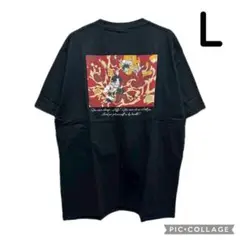 GU ONE PIECE グラフィックT エース 半袖 ブラック L