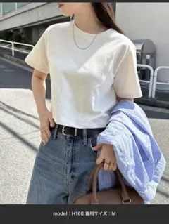 汗染み防止半袖ミニTシャツ エクリュのサムネイル