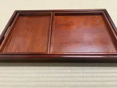 長手盆、お盆、漆器、角盆、高級漆器、茶道具、トレイ、お膳 、3セット