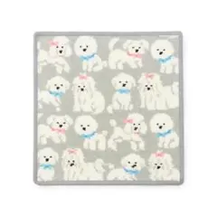 新品完売品 FEILER フェイラー モフモフワンチャン ハンカチ グレー