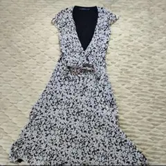 最終⚠️特価‼️ポロラルフローレン❣️ワンピース❣️カシュクール花総柄ロングワンピース