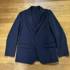 未使用 ユニクロ ウールライク 感動ジャケット ネイビー M