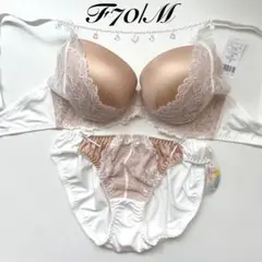 F70/M ロマンティックレース ブラジャー&ショーツ 上下セットのサムネイル