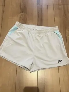 YONEX ショートパンツ ホワイト/ライトブルー　ソフトテニスウェア　Ｌサイズ