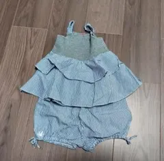 フリル付き ストライプ キャミソール ショートパンツ セット ベビー