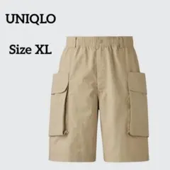 ユニクロ　パラシュートカーゴショーツ XLベージュ ナイロン　UNIQLO