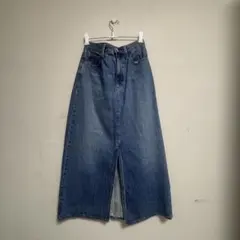 UNIQLO デニムスリットロングスカート