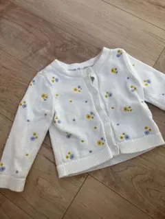 花柄ニットカーディガン ~95cm