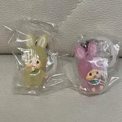 モンチッチめじるしアクセサリー2 チムたん（ピンク・イエロー）2個セット