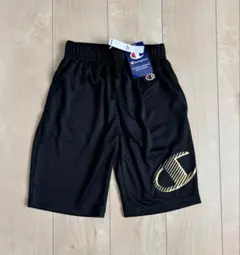 新品チャンピオンハーフパンツ 150cm黒　スポーツ　速乾