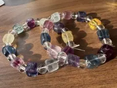 フローライト ブレスレット 2本 パワーストーン 天然石