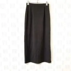 【ユニクロUNIQLO】ストレッチダブルフェイスナロースカート グレー　S 美品