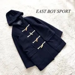 Q1【イーストボーイスポーツ】ダッフルコート　ネイビー　9 ウール混合　お洒落