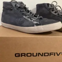 GROUNDFIVE グレー ハイカットスニーカー　26.5㎝