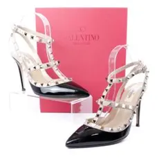 EU38.5 Valentino Garavani RockStud 100 黒のサムネイル