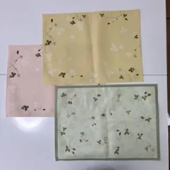 花柄布製ランチョンマット3枚セット