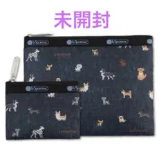 BAILA バイラ 4月号 付録 LeSportsac ワンコ柄ポーチセット