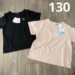 新品 Tシャツ シンプル ジェニー かわいい 黒 ピンク 130のサムネイル