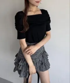 ナイスクラップ tシャツ オフショルカットトップス「ブラ紐隠し」 レディース
