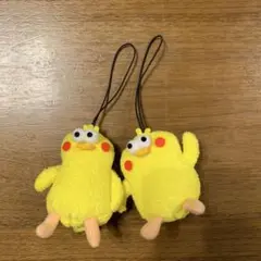 DOCOMO ドコモ　ポインコ弟ポインコ兄　ポインコ兄弟ストラップマスコット