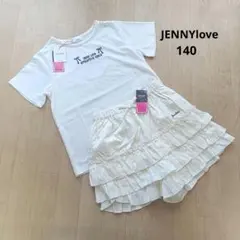 新品 JENNY LOVE Tシャツ&フリルティアードショートパンツ140のサムネイル