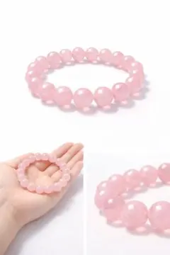 【恋愛成就】ローズクォーツ 天然石ブレスレット ｜良縁・片思い・女性用｜10mm
