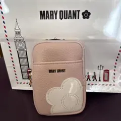 年末値下げ‼️超美品❣️MARY QUANT ピンク ポーチ 花モチーフ