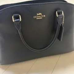 COACH 黒 レザーハンドバッグ