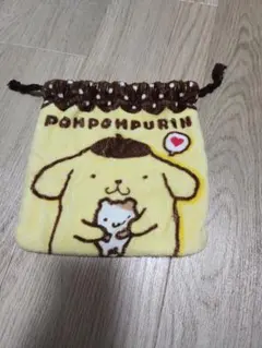 ポムポムプリン 巾着袋 ポーチ 小物入れ