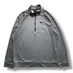 F1713　【即購入OK】　NIKE　ハーフジップジャージ　サイズL　グレー
