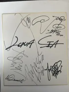 LUNA SEA メンバー５人の直筆サイン色紙！ レア☆luna sea ルナシー 直筆サイン 色紙 歌手 ロックバンド RYUICHI