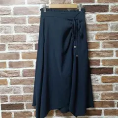MAJESTIC LEGON ミモレ丈 スカート ネイビー Mサイズのサムネイル