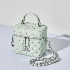 Darich キルティングビジュースクエアミニバッグ