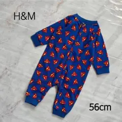 新品 H&M スーパーマンロンパース　　56cm